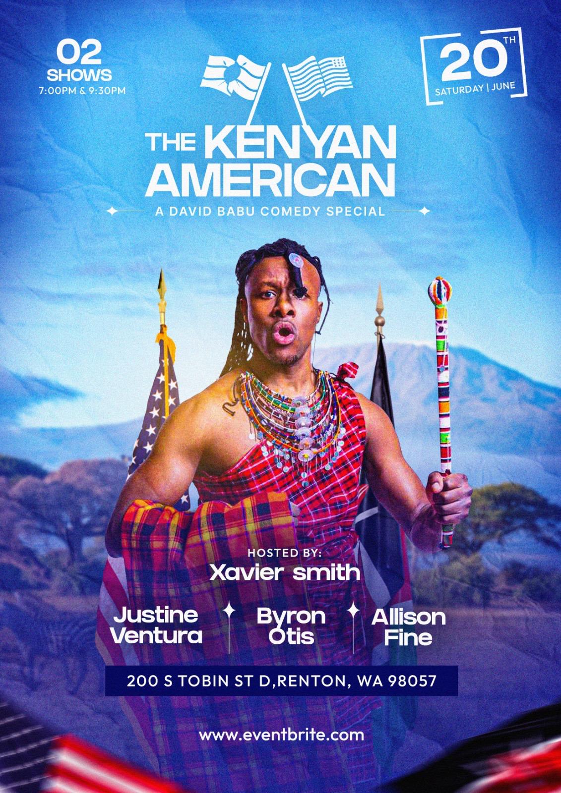 The Kenyan American, a David Babu comedy special